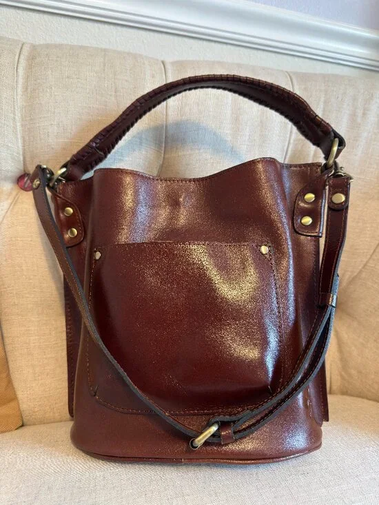 Patricia Nash Cavo Italian Leather Hobo Style Tote/Handbag - Picture 12 of 14
